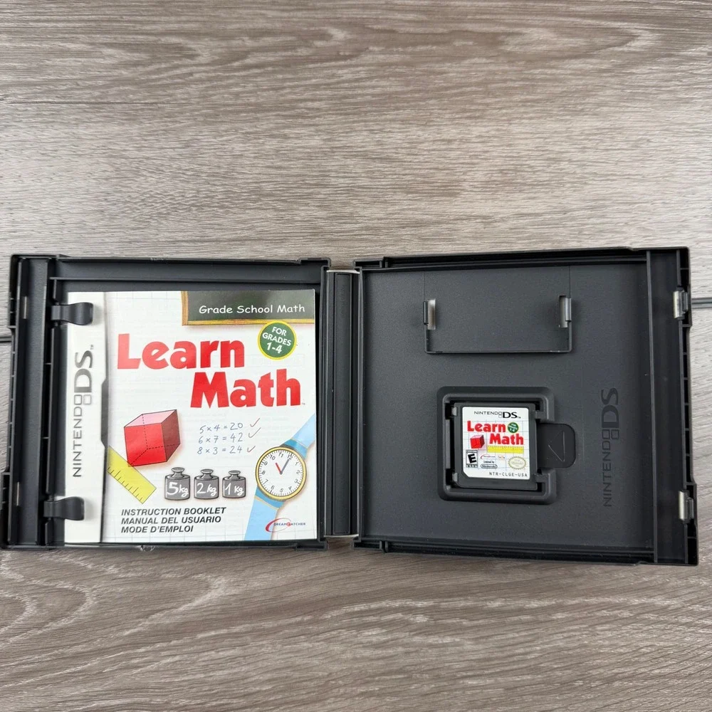 DreamCatcher Nintendo DS Learn Math Grade School Grades 1-4 NTR-CLGE-USA White